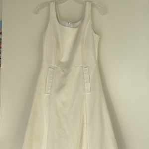 Custom-made designer White/Ivory Midi Dress